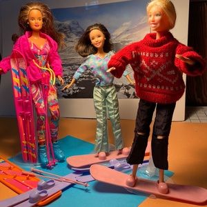 Barbie and friends ski trip.